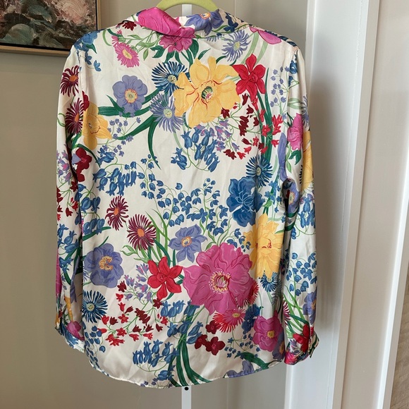 Zara Multicolor Floral Women's Blouse - Picture 3 of 3